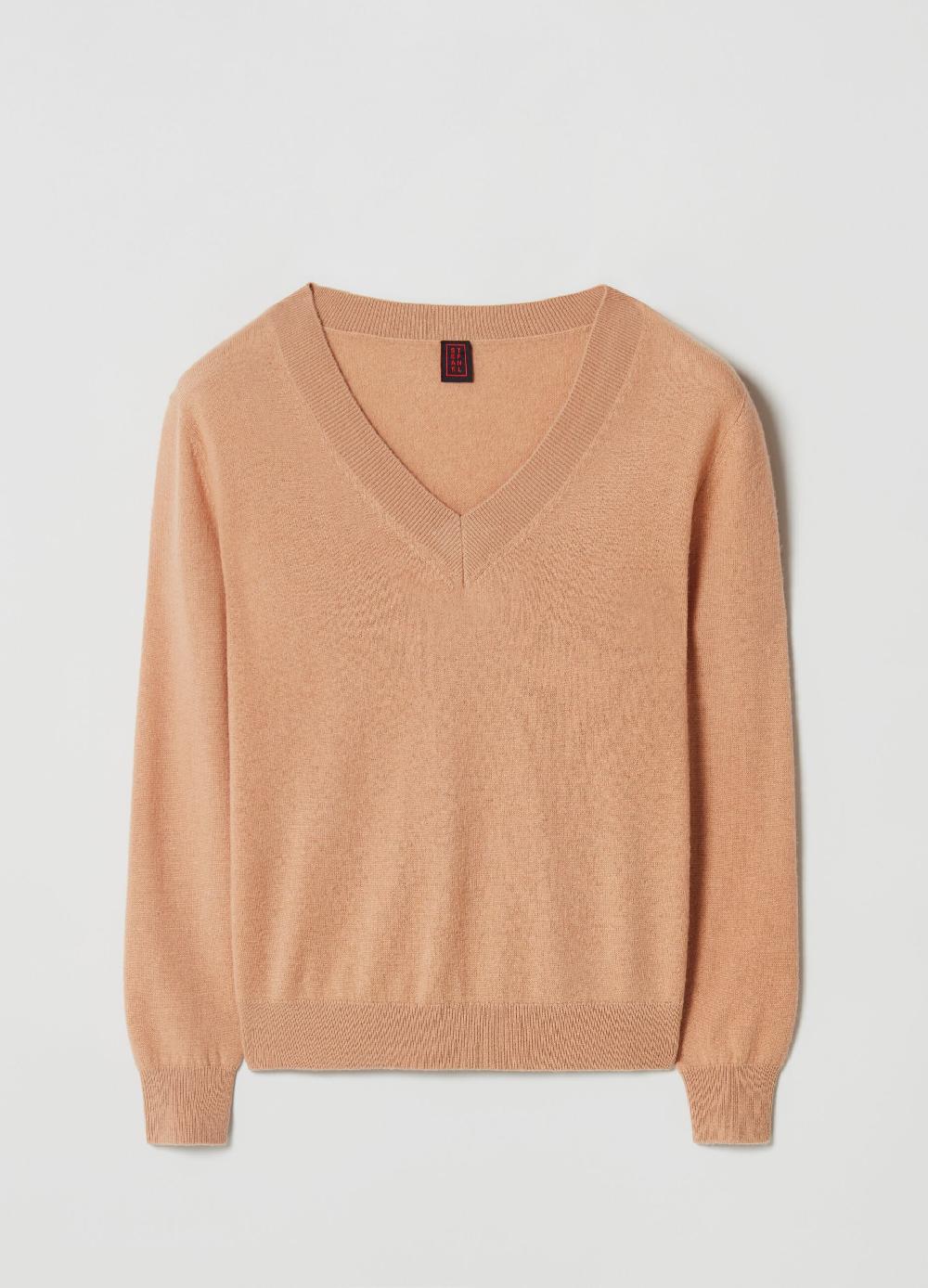 Stefanel Pullover in lana con scollo a V Promozione
