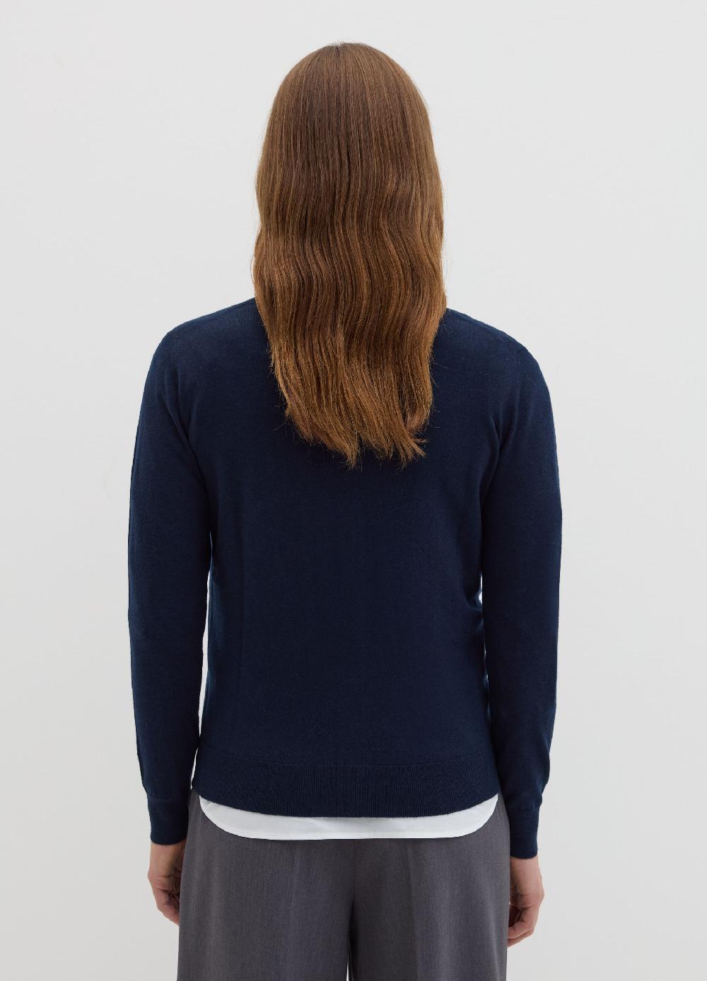 Stefanel Cardigan in lana e seta con scollo a V Pezzi Unici