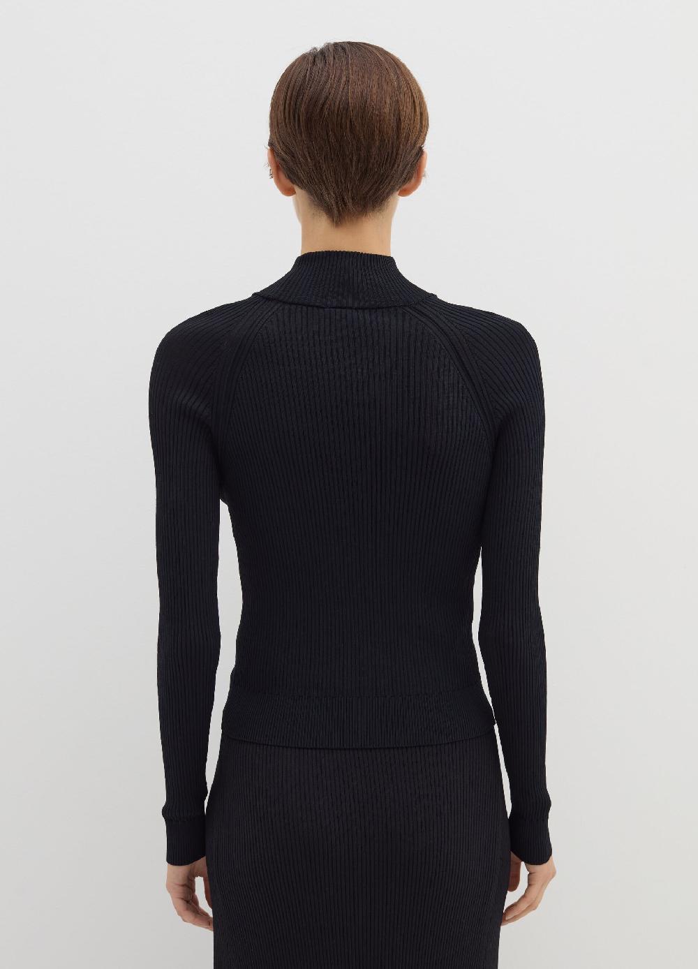 Stefanel Maglia a coste piatte mock neck Acquista Ora