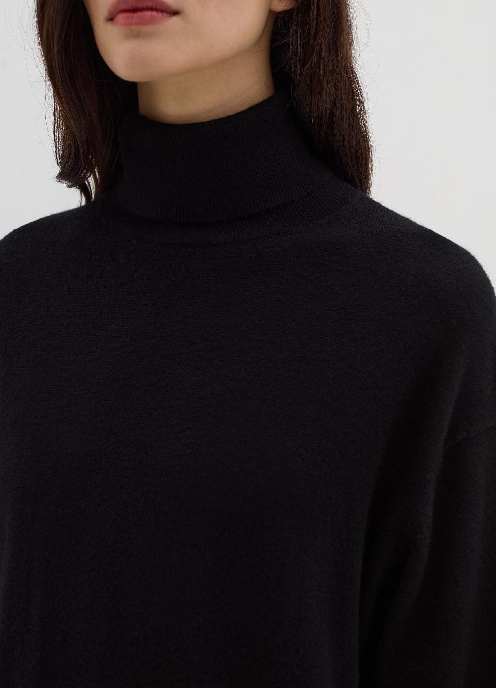 Stefanel Pullover in lana cardata a collo alto Consegna Veloce