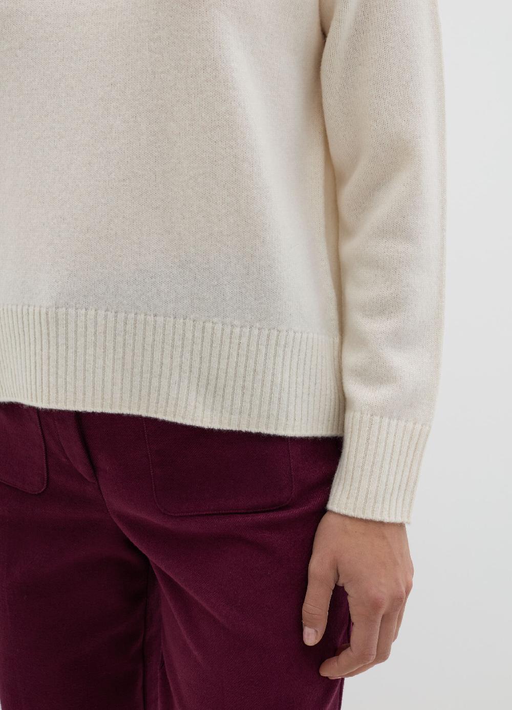 Stefanel Pullover mock neck in lana cardata Promozione Limitata