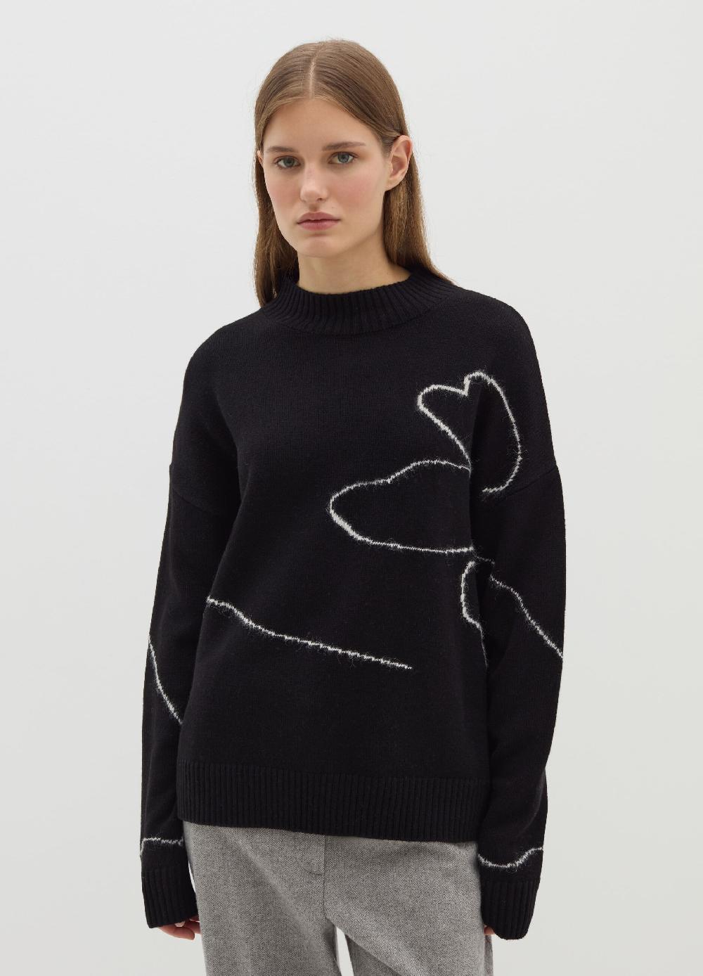 Stefanel Pullover con intarsio floreale Affare Del Giorno