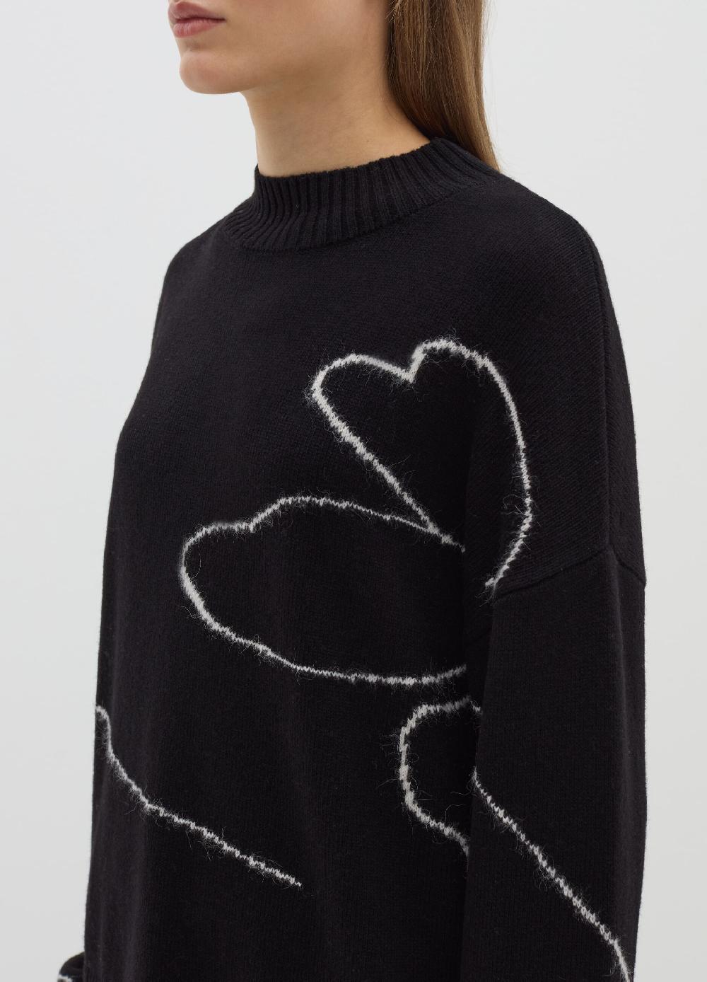 Stefanel Pullover con intarsio floreale Affare Del Giorno