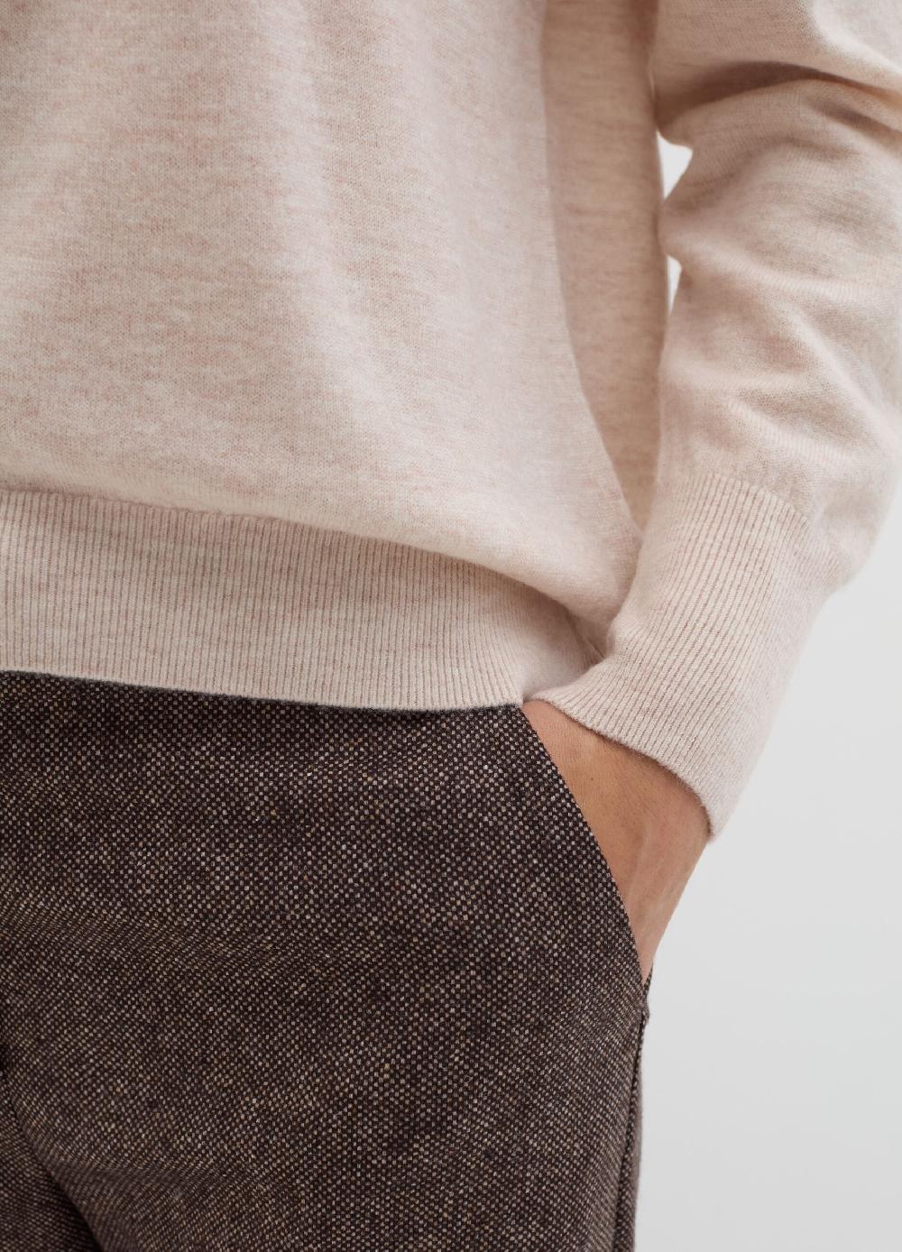 Stefanel Pullover girocollo in lana cardata Presa