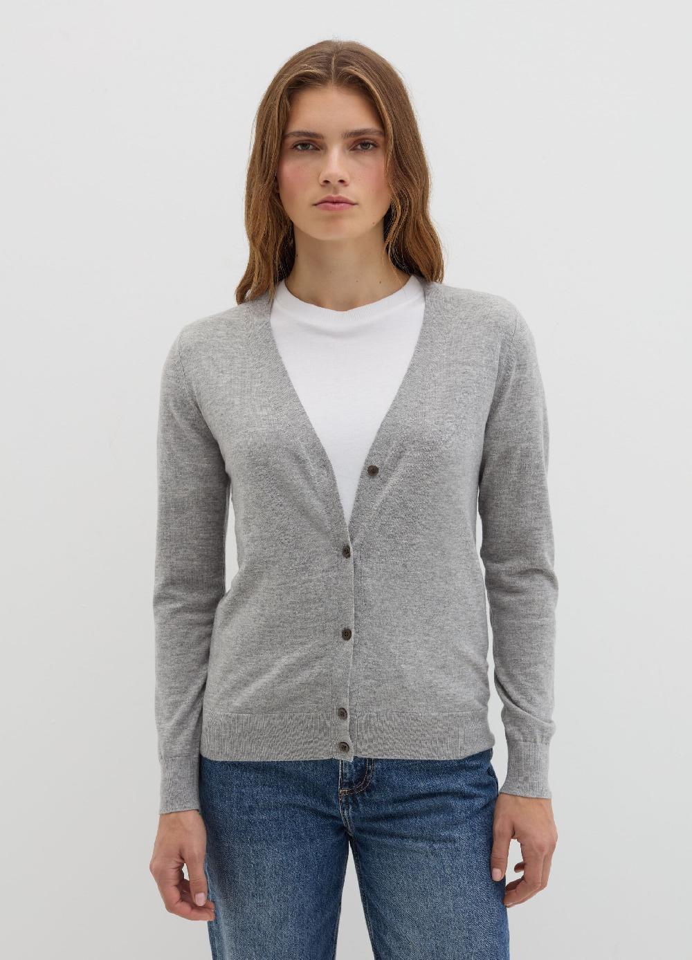 Stefanel Cardigan in lana e seta con scollo a V Hotsell