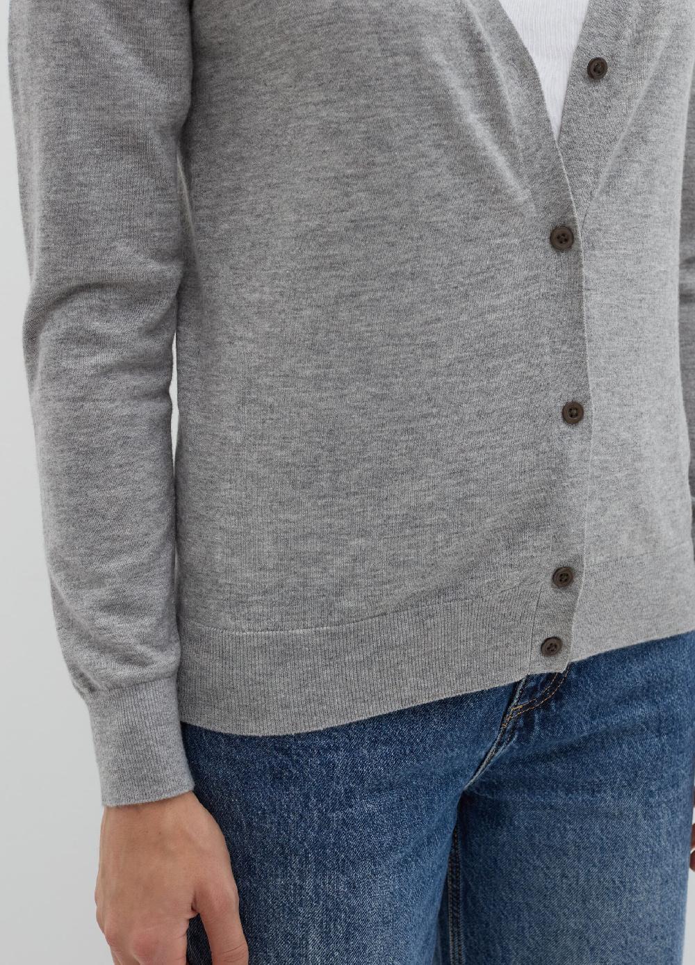 Stefanel Cardigan in lana e seta con scollo a V Hotsell