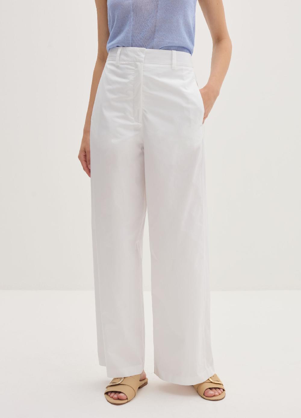 Stefanel Pantalone straight fit a vita alta Vendita Calda
