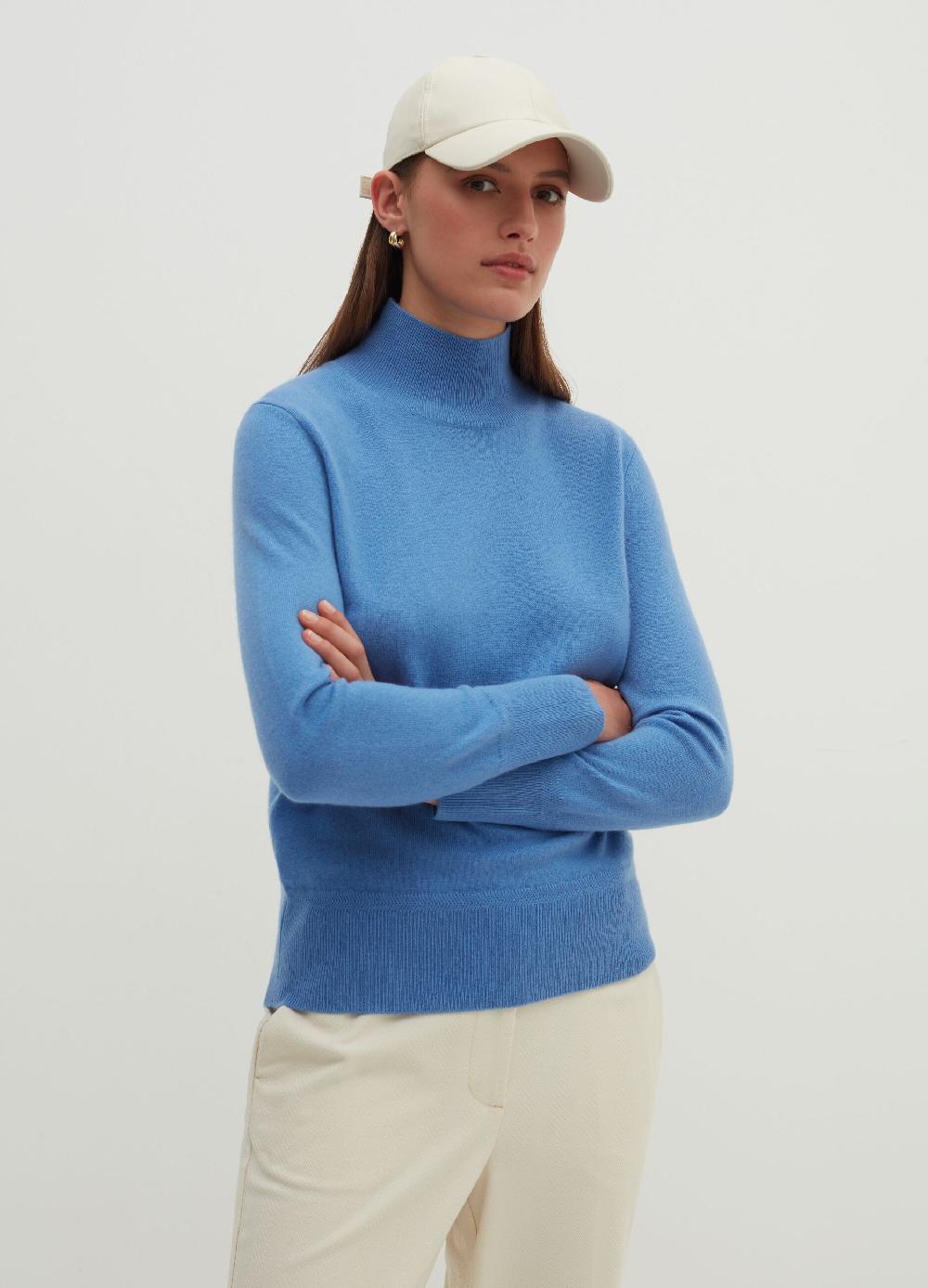 Stefanel Pullover in cashmere a collo alto Saldi Di Fabbrica