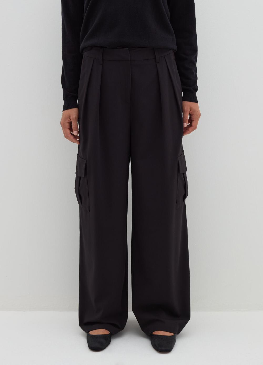 Stefanel Pantalone cargo in poly viscosa stretch Nuova