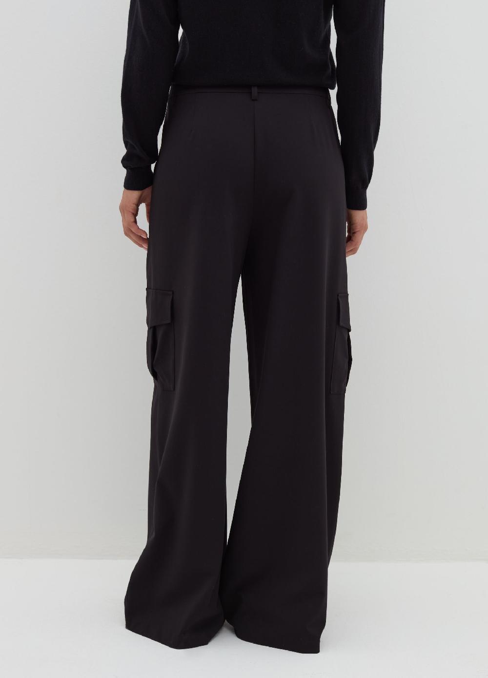 Stefanel Pantalone cargo in poly viscosa stretch Nuova