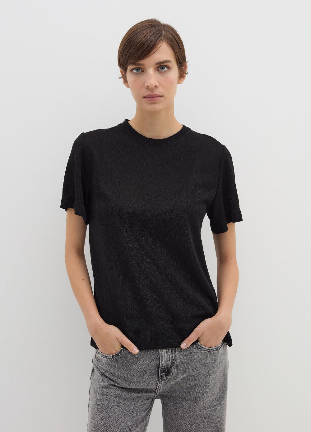 Stefanel T-shirt in lurex con spacchetti Sconto di tempo limitato