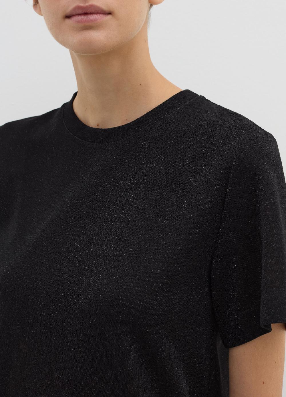 Stefanel T-shirt in lurex con spacchetti Sconto di tempo limitato