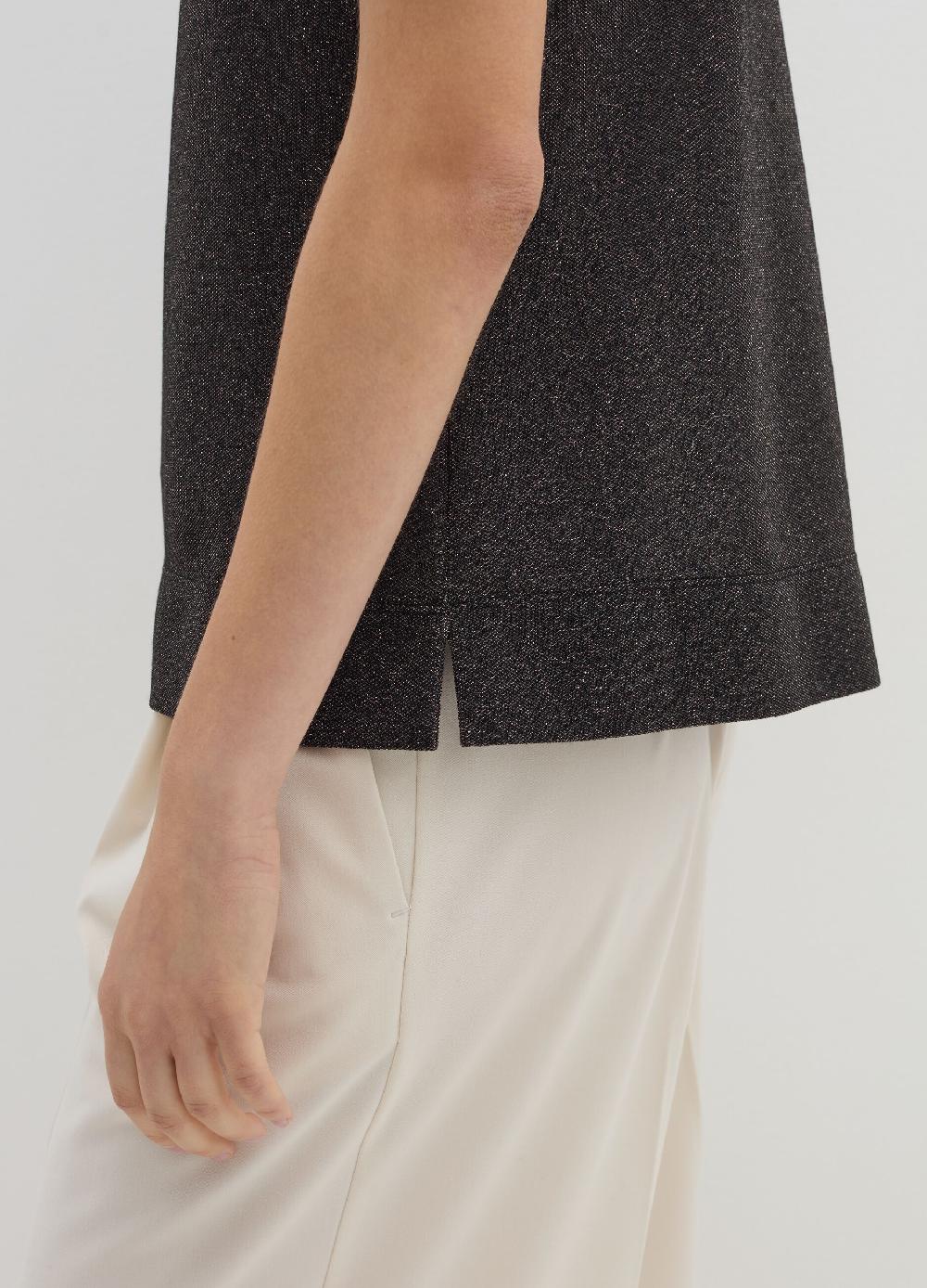 Stefanel T-shirt in lurex con spacchetti Negozio online di fabbrica