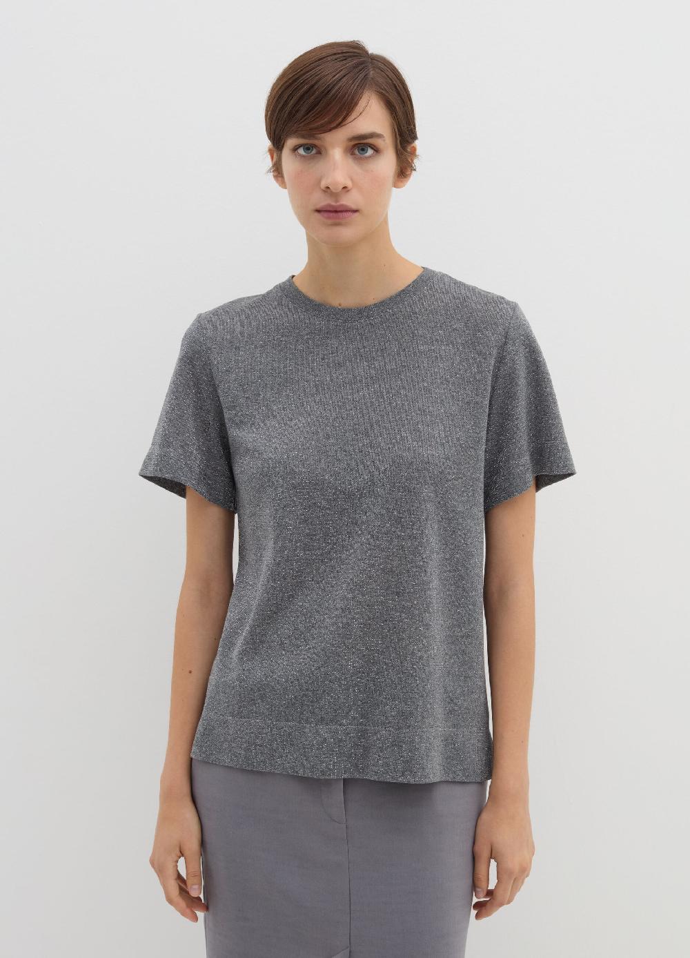 Stefanel T-shirt in lurex con spacchetti Prezzo di fabbrica