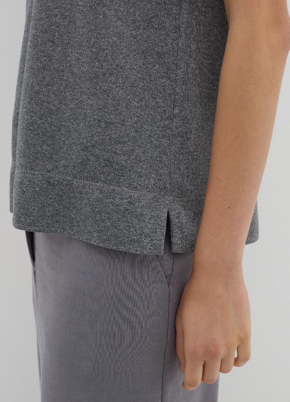 Stefanel T-shirt in lurex con spacchetti Prezzo di fabbrica