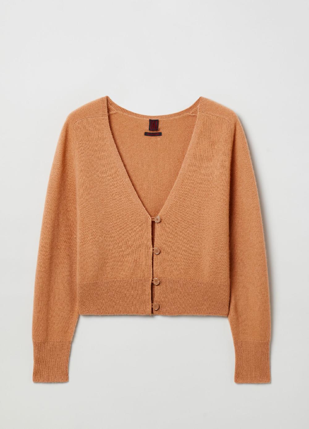Stefanel Cardigan in cashmere con scollo a V Comprare a buon mercato