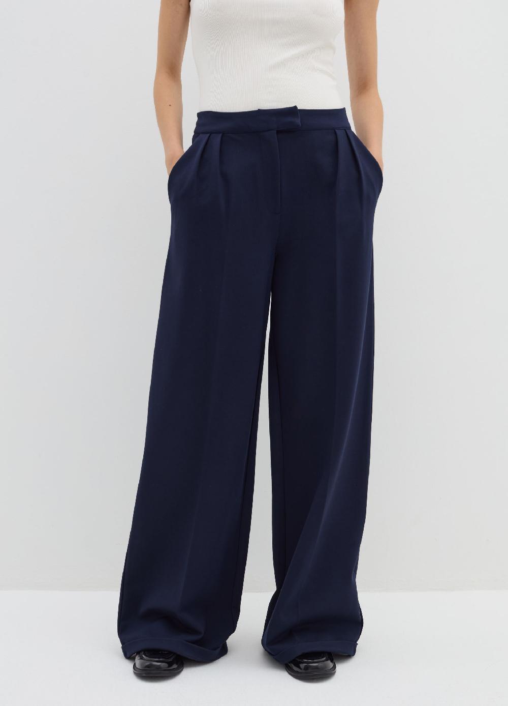 Stefanel Pantalone a gamba larga in punto roma Flash Sale
