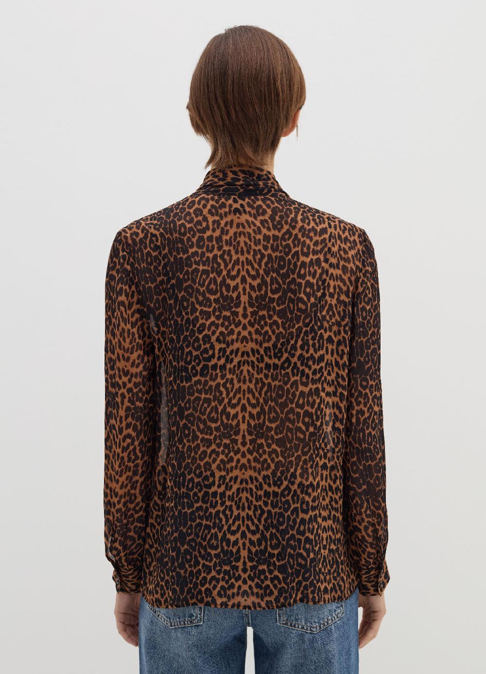 Stefanel Blusa in georgette con foulard Vendite stagionali