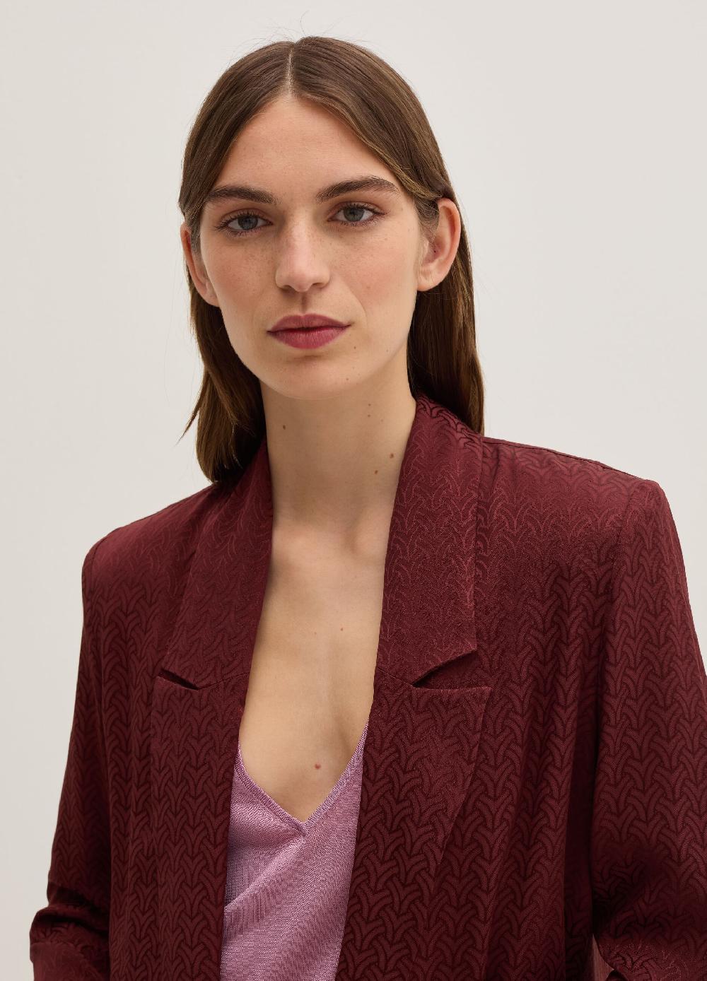 Stefanel Blazer aperto in viscosa jacquard Liquidazione
