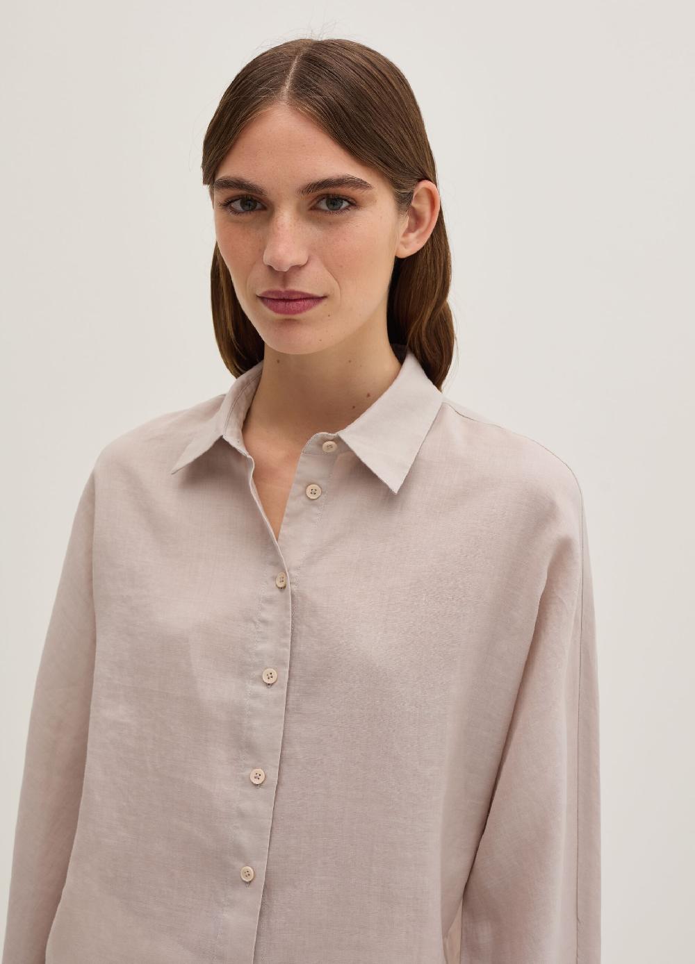 Stefanel Camicia in ramie tinta unita Super Saving Price