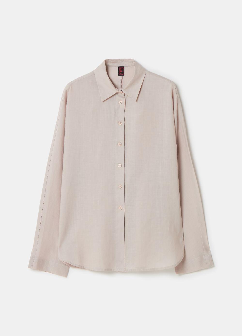 Stefanel Camicia in ramie tinta unita Super Saving Price