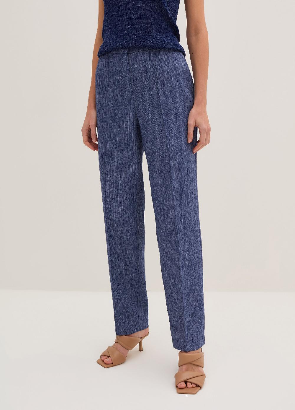 Stefanel Pantalone carrot fit con trama natte Ritorno libero