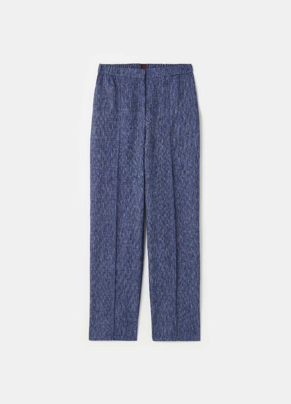 Stefanel Pantalone carrot fit con trama natte Ritorno libero