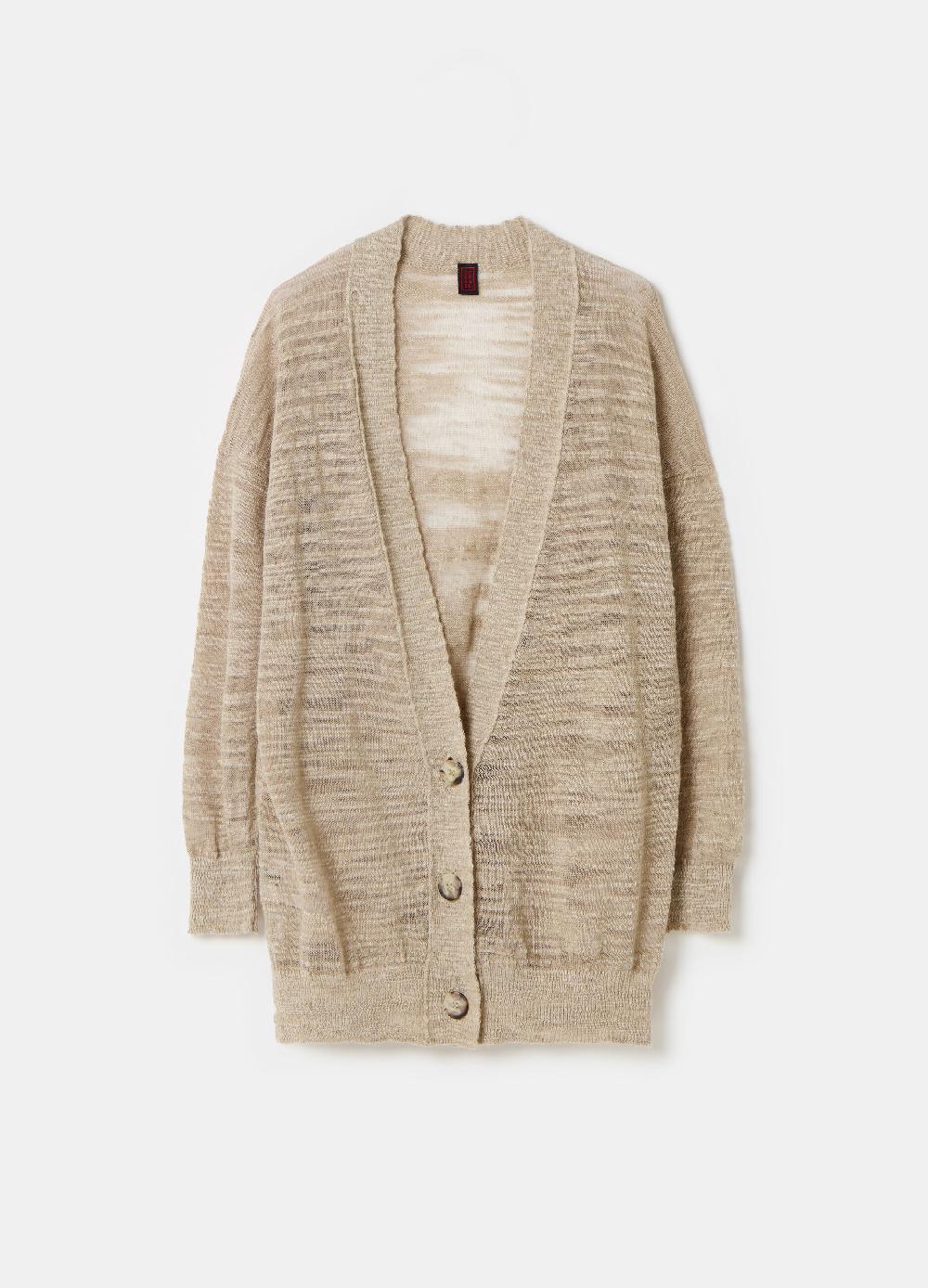 Stefanel Cardigan oversize in shantung Latest stili