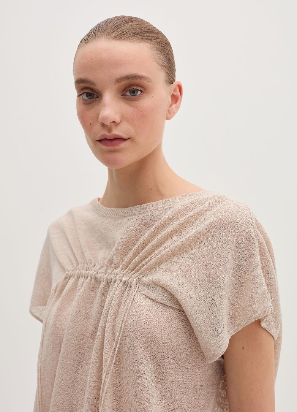 Stefanel Maglia in misto lino con coulisse Ultimo giorno