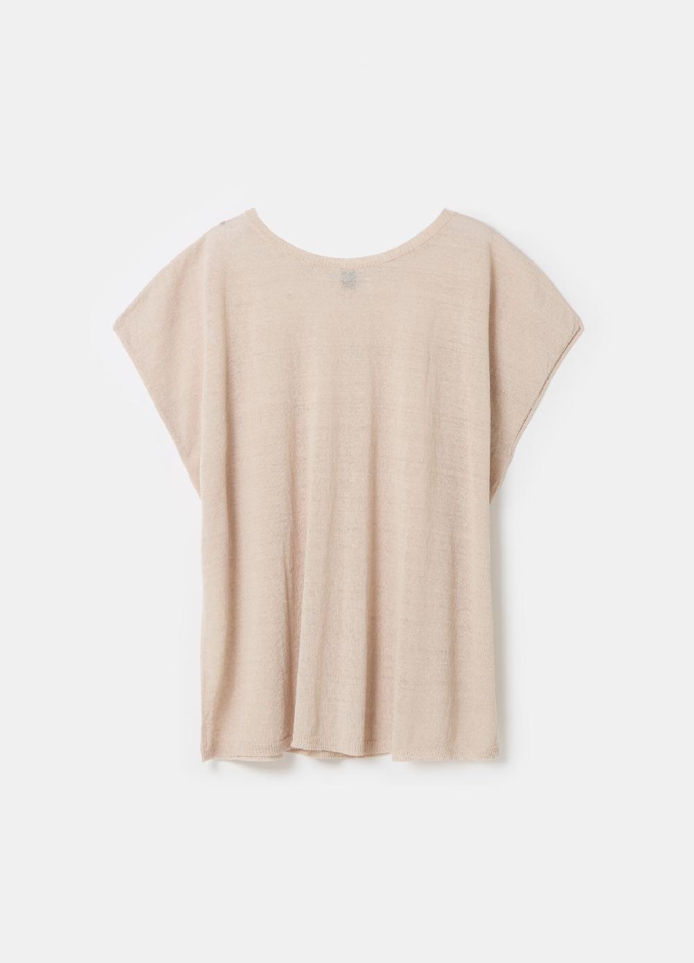 Stefanel Maglia in misto lino con coulisse Ultimo giorno