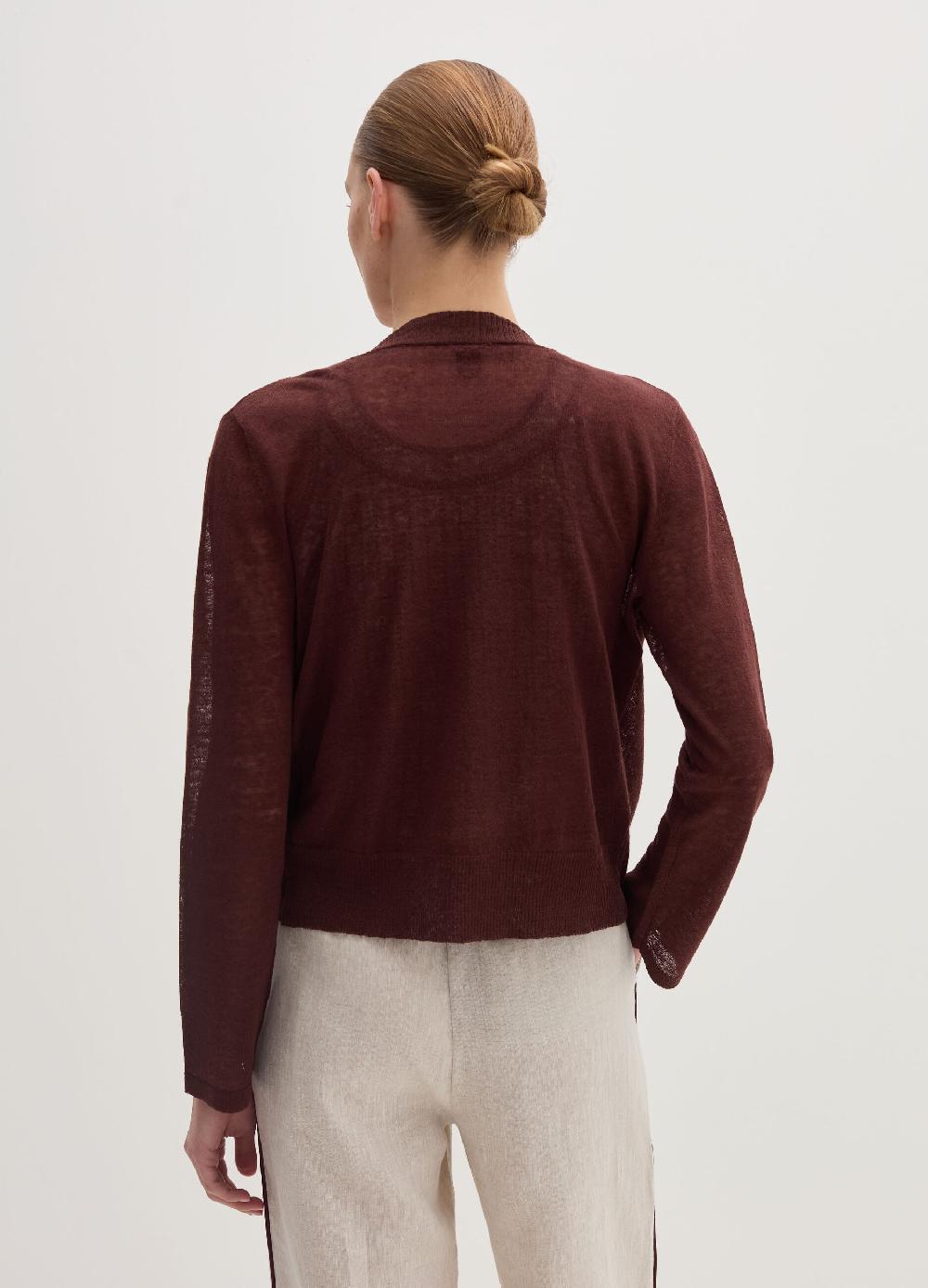 Stefanel Cardigan aperto in misto lino Promozione temporanea