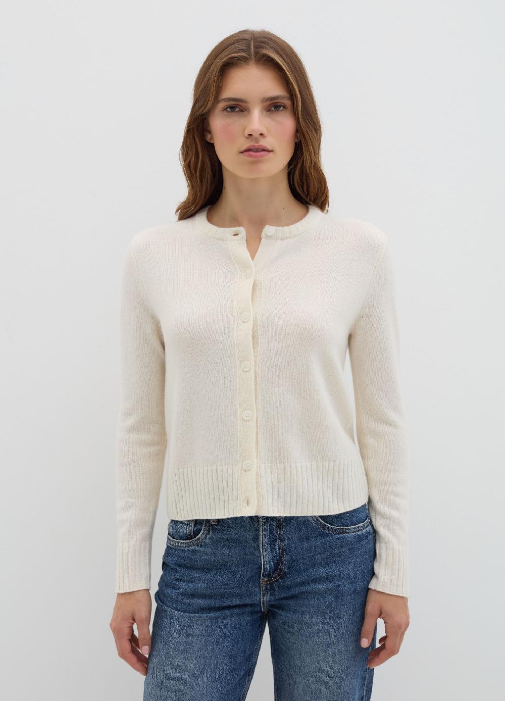 Stefanel Cardigan girocollo in lana cardata Offerta speciale della fabbrica