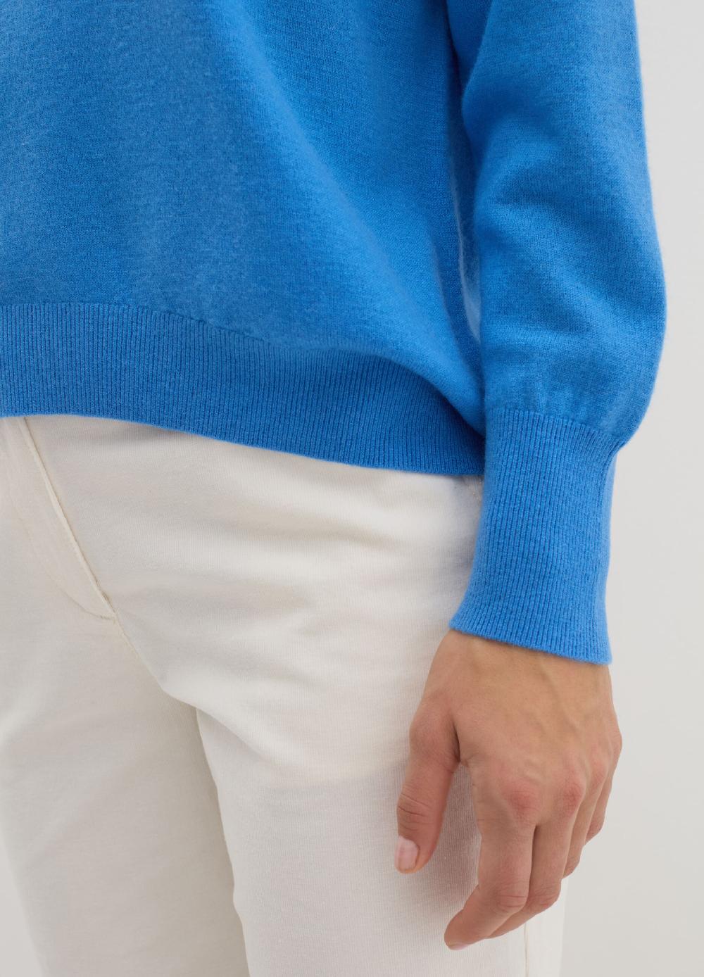 Stefanel Pullover girocollo in lana cardata Sostegno trimestrale