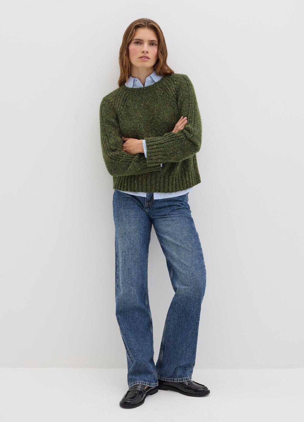 Stefanel Pullover in filato bottonato di misto seta Solo un giorno rimasto
