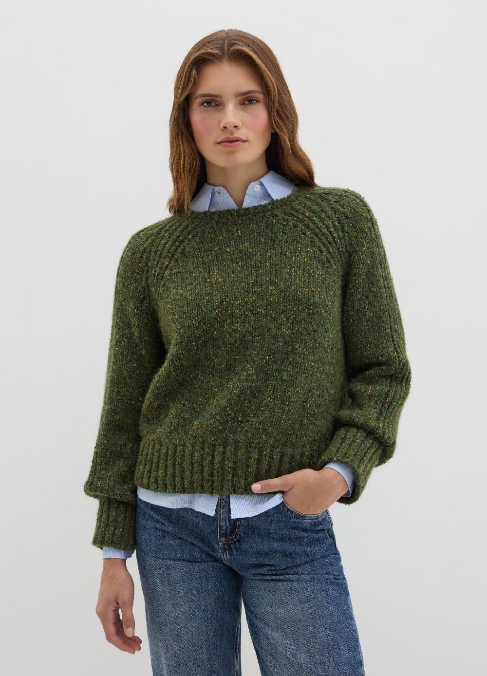 Stefanel Pullover in filato bottonato di misto seta Solo un giorno rimasto