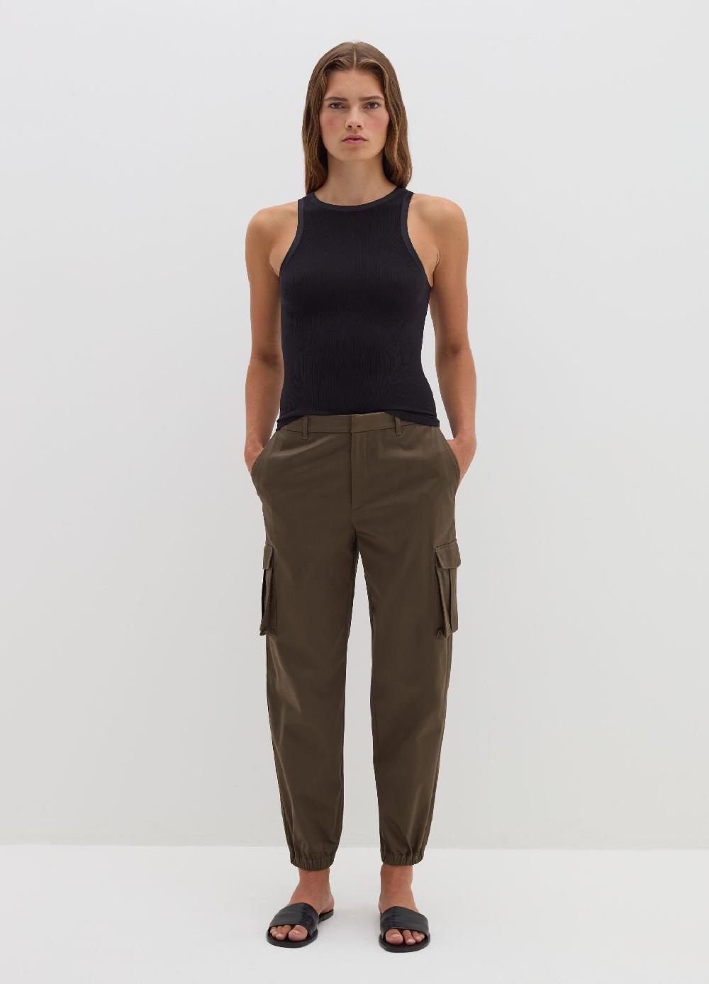 Stefanel Pantalone cargo in cotone satin Limitato a 3 giorni