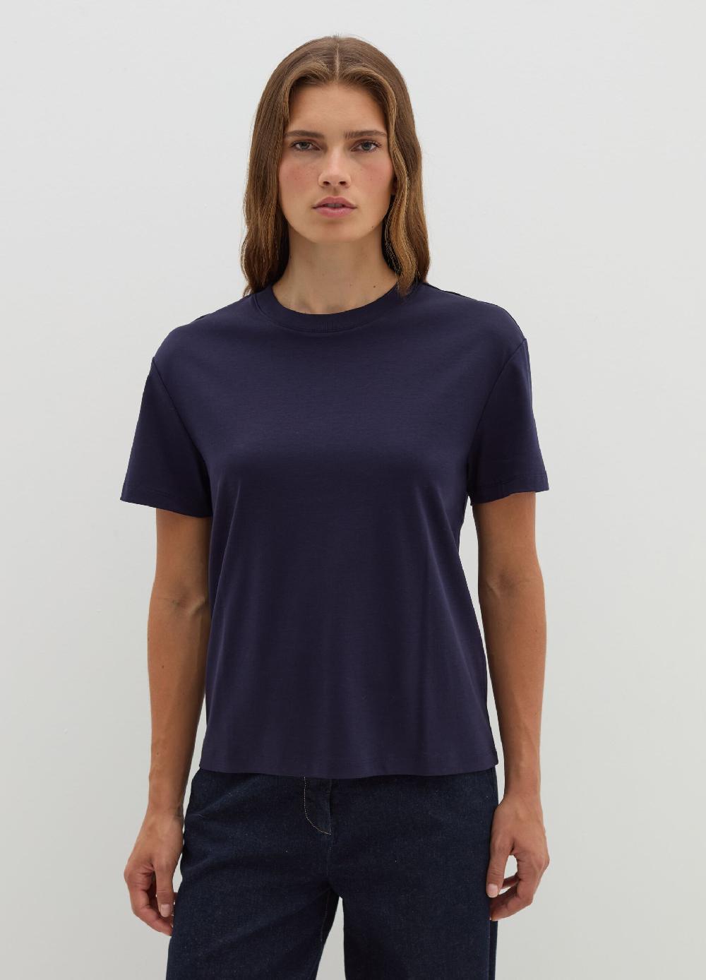 Stefanel T-shirt in jersey con scollo rotondo In vendita
