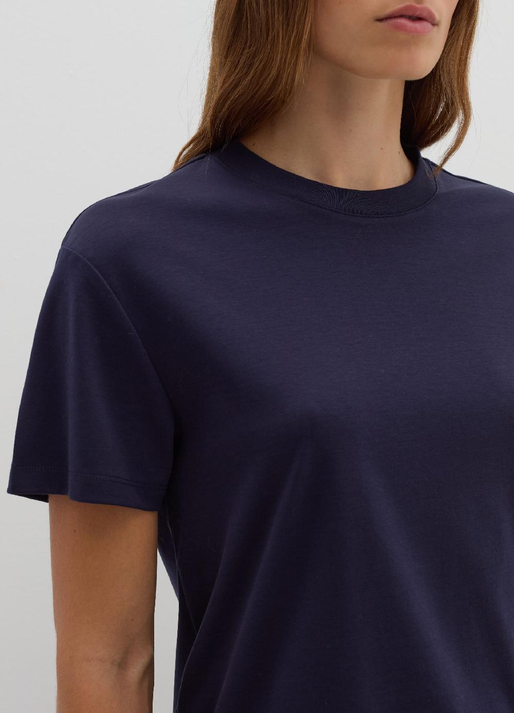 Stefanel T-shirt in jersey con scollo rotondo In vendita