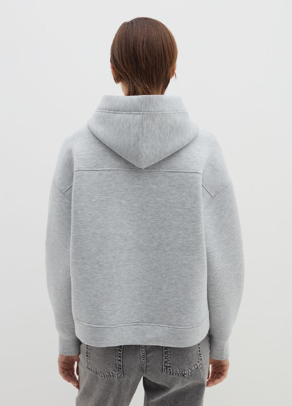 Stefanel Felpa over con cappuccio e zip In Linea