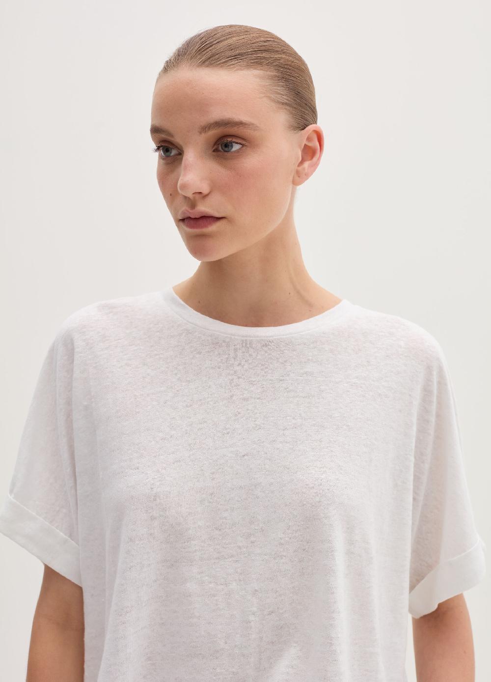Stefanel Maglia in jersey di puro lino Promozione Limitata
