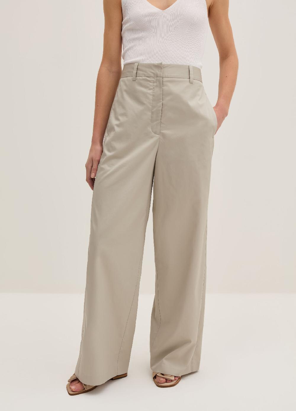 Stefanel Pantalone straight fit in satin Fino Al -60%
