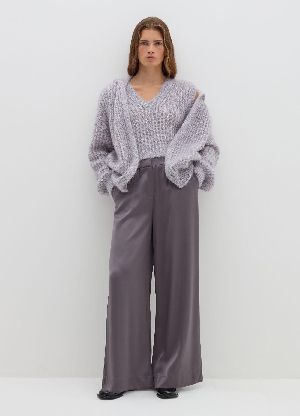 Stefanel Pantalone fluido pigiama in viscosa satin Sconto