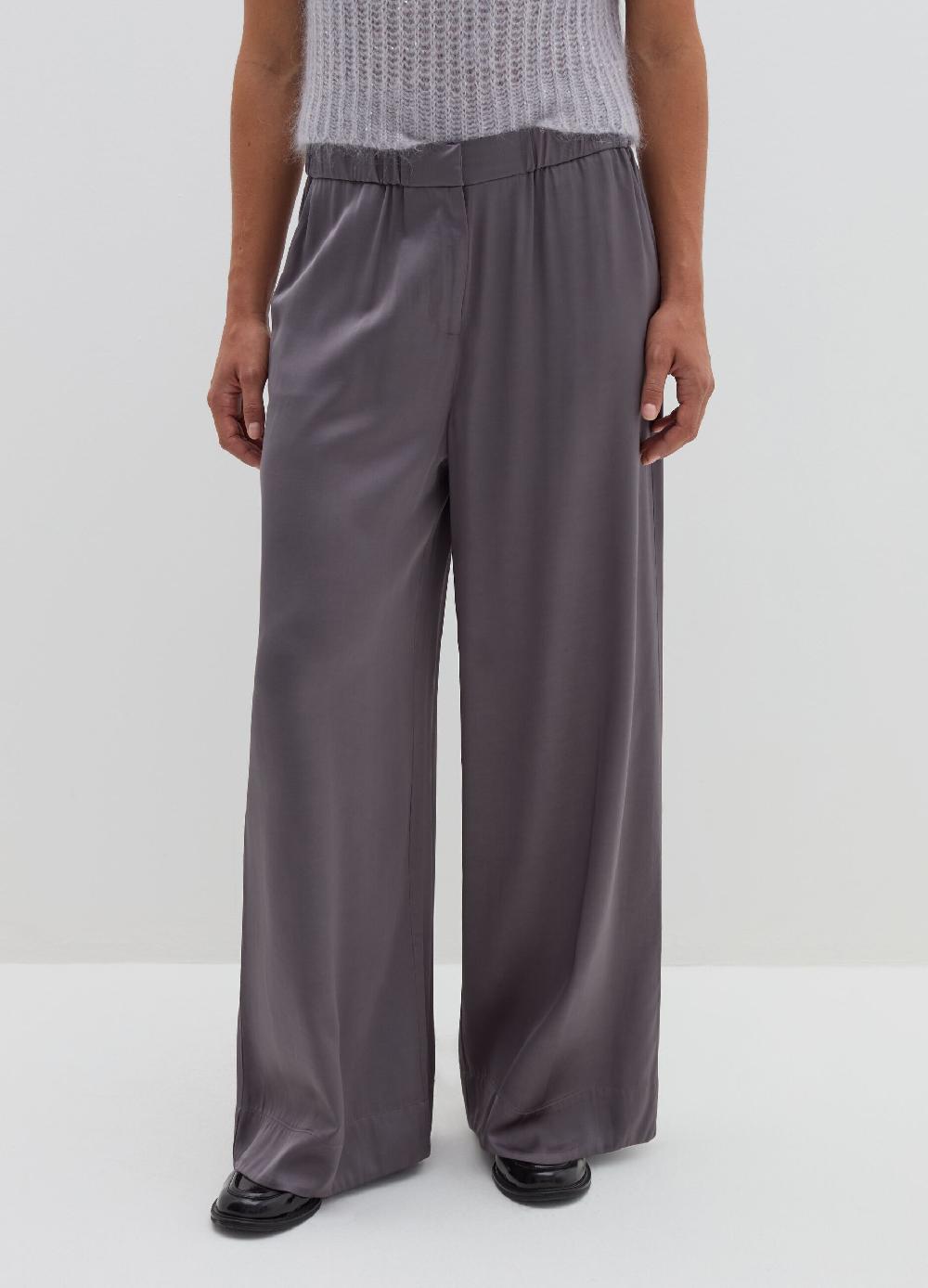 Stefanel Pantalone fluido pigiama in viscosa satin Sconto