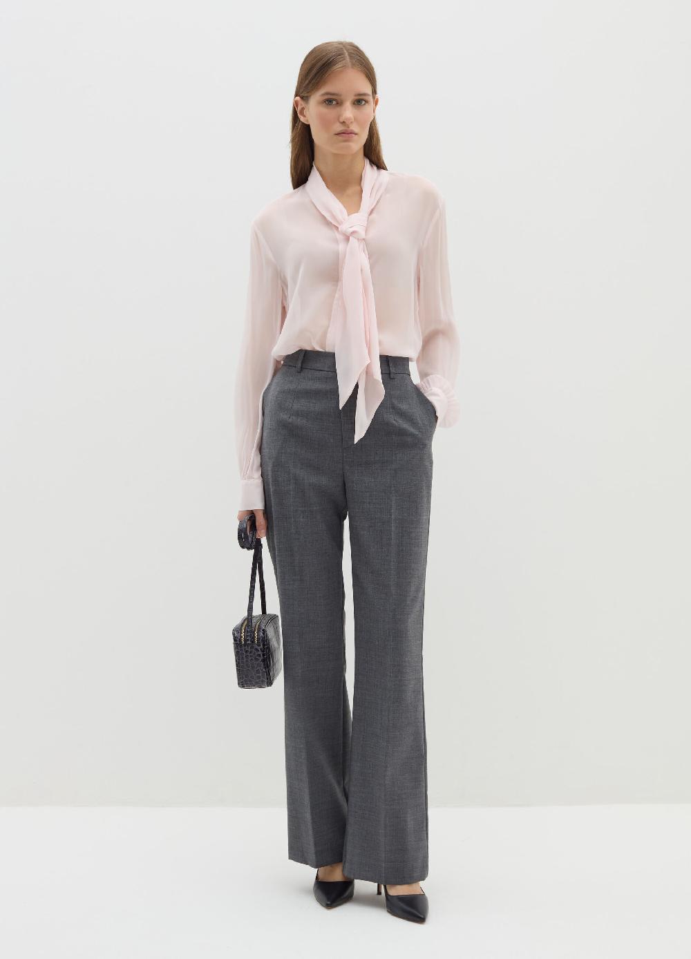 Stefanel Blusa in georgette con foulard