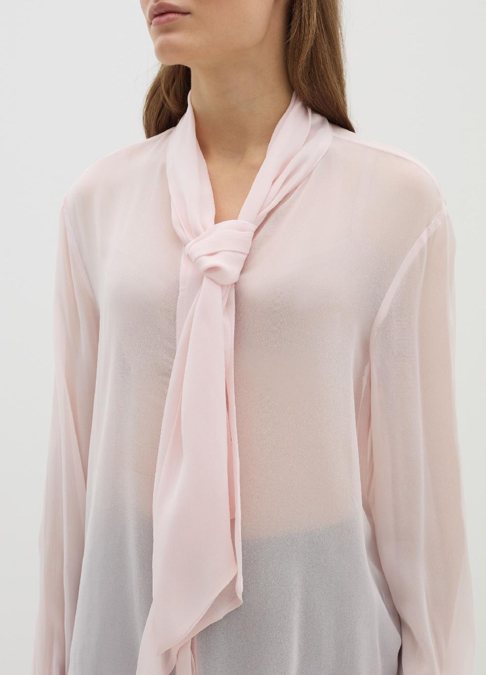 Stefanel Blusa in georgette con foulard Outlet