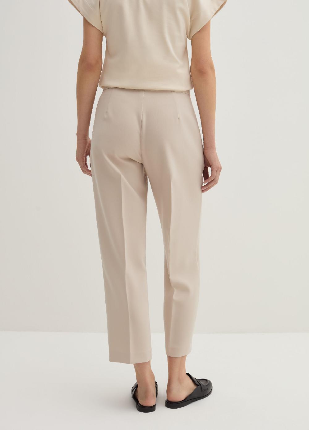 Stefanel Pantalone a sigaretta crop in crêpe doppia Vendita Calda