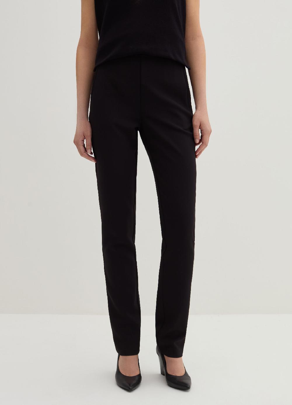 Stefanel Pantalone skinny fit in crêpe doppia Saldi Di Fabbrica
