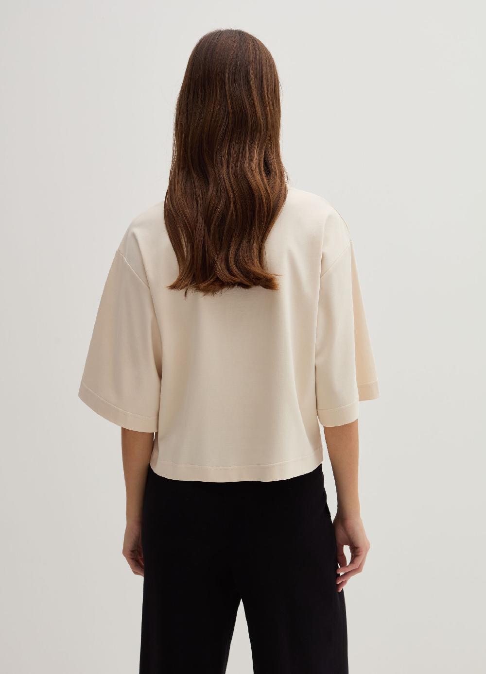 Stefanel T-shirt boxy fit in cotone Negozio