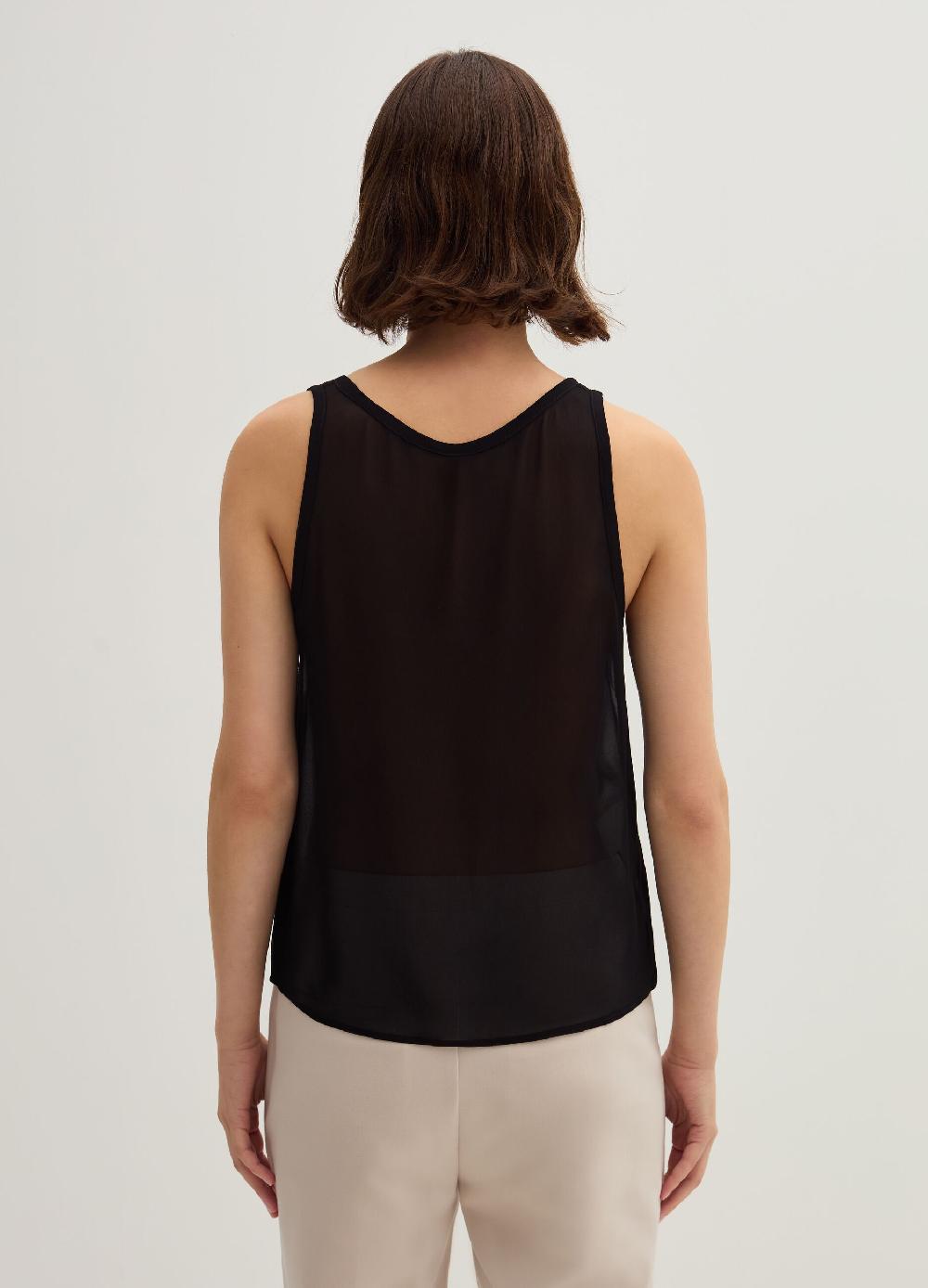 Stefanel Top in georgette Prezzo di fabbrica
