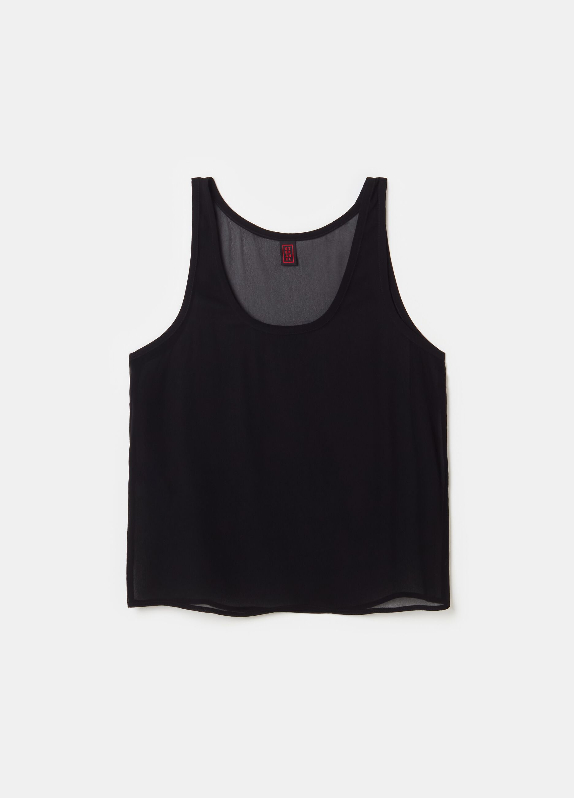 Stefanel Top in georgette Prezzo di fabbrica